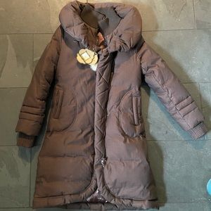 NWT Soia & Kyo Brown Down Coat from Anthropologie